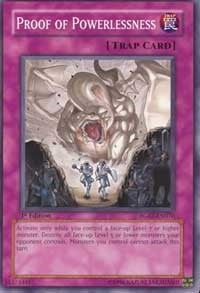 Image for Proof of Powerlessness (Raging Battle) (RGBT-EN076) - YuGiOh