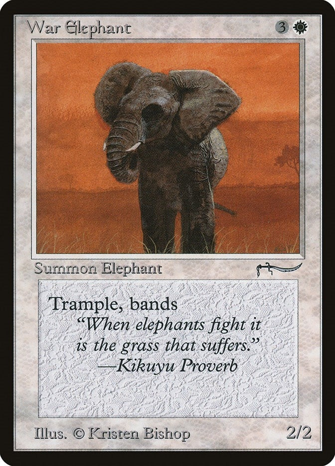 Image for War Elephant (Arabian Nights) - Magic: The Gathering