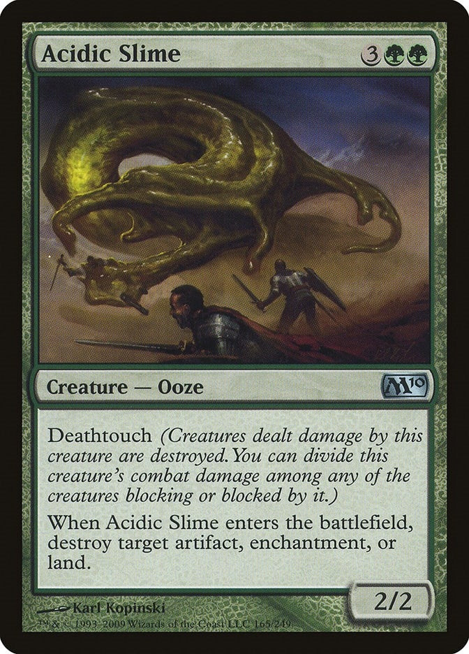 Image for Acidic Slime (Magic 2010 (M10)) (165) - Magic: The Gathering
