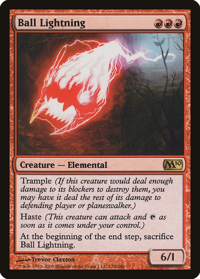 Image for Ball Lightning (Magic 2010 (M10)) (125) - Magic: The Gathering