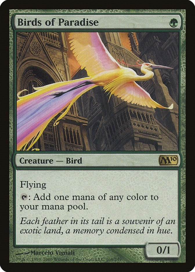 Image for Birds of Paradise (Magic 2010 (M10)) (168) - Magic: The Gathering