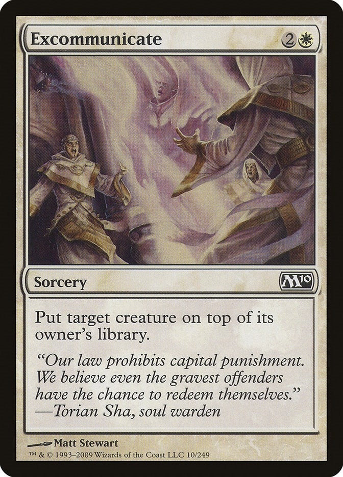 Image for Excommunicate (Magic 2010 (M10)) (10) - Magic: The Gathering