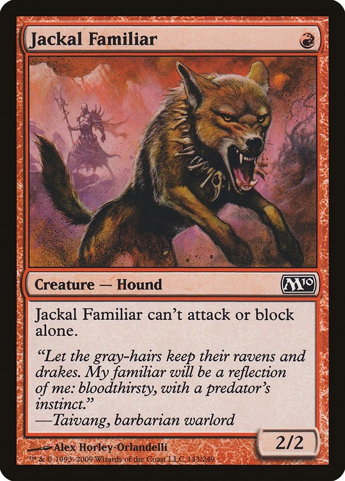 Image for Jackal Familiar (Magic 2010 (M10)) (143) - Magic: The Gathering