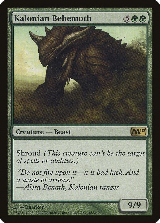 Image for Kalonian Behemoth (Magic 2010 (M10)) (188) - Magic: The Gathering