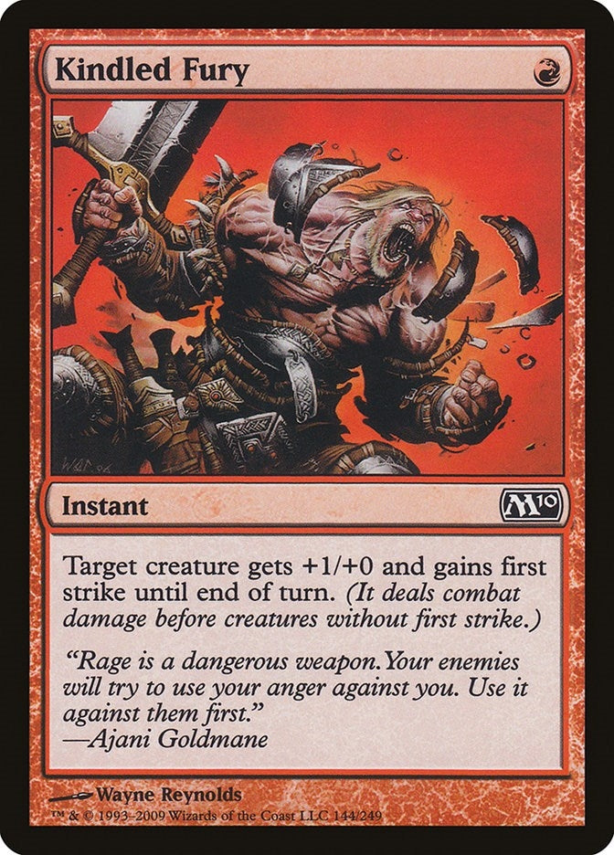 Image for Kindled Fury (Magic 2010 (M10)) (144) - Magic: The Gathering