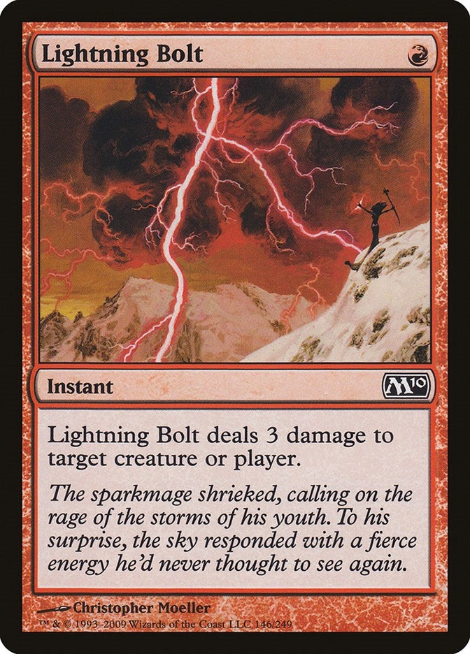 Image for Lightning Bolt (Magic 2010 (M10)) (146) - Magic: The Gathering