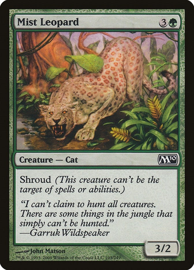 Image for Mist Leopard (Magic 2010 (M10)) (193) - Magic: The Gathering
