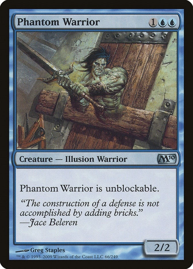 Image for Phantom Warrior (Magic 2010 (M10)) (66) - Magic: The Gathering