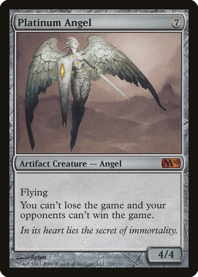 Image for Platinum Angel (Magic 2010 (M10)) (218) - Magic: The Gathering