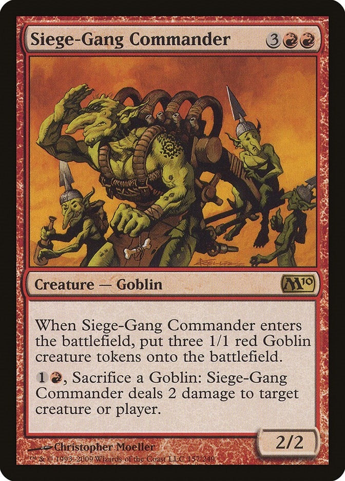 Image for Siege-Gang Commander (Magic 2010 (M10)) (157) - Magic: The Gathering