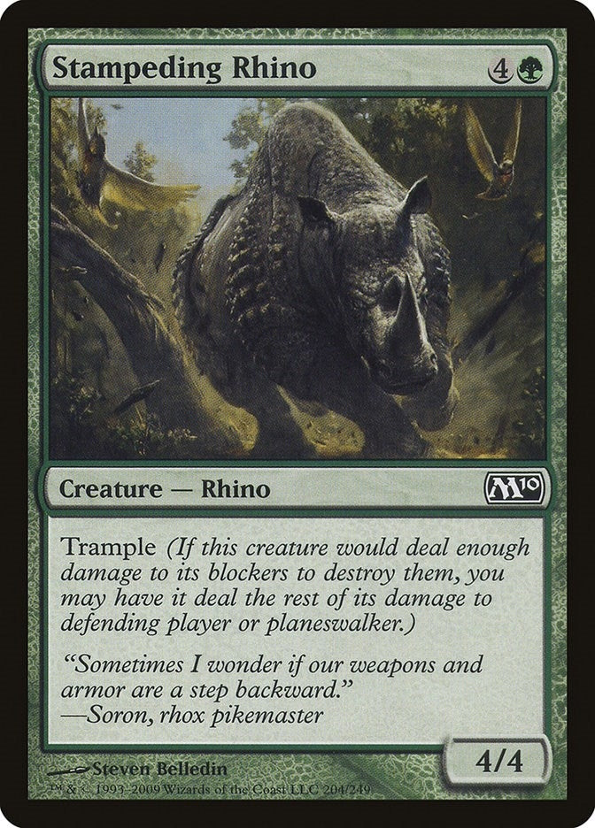 Image for Stampeding Rhino (Magic 2010 (M10)) (204) - Magic: The Gathering