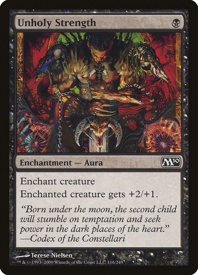 Image for Unholy Strength (Magic 2010 (M10)) (116) - Magic: The Gathering