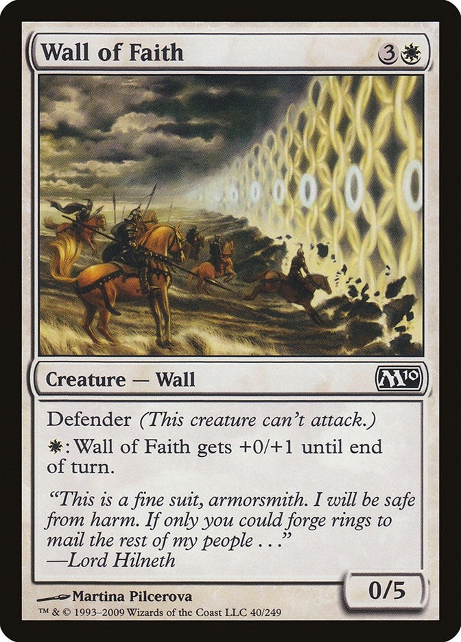 Image for Wall of Faith (Magic 2010 (M10)) (40) - Magic: The Gathering