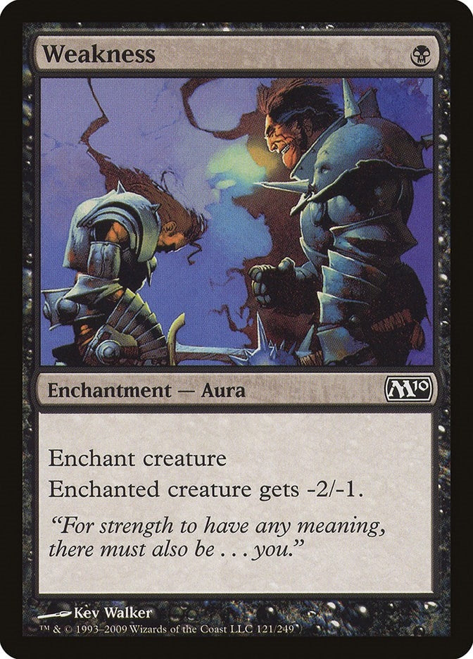 Image for Weakness (Magic 2010 (M10)) (121) - Magic: The Gathering