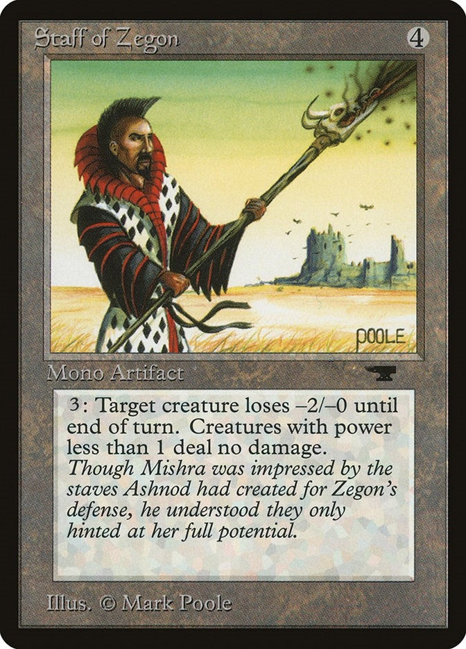 Image for Staff of Zegon (Antiquities) - Magic: The Gathering