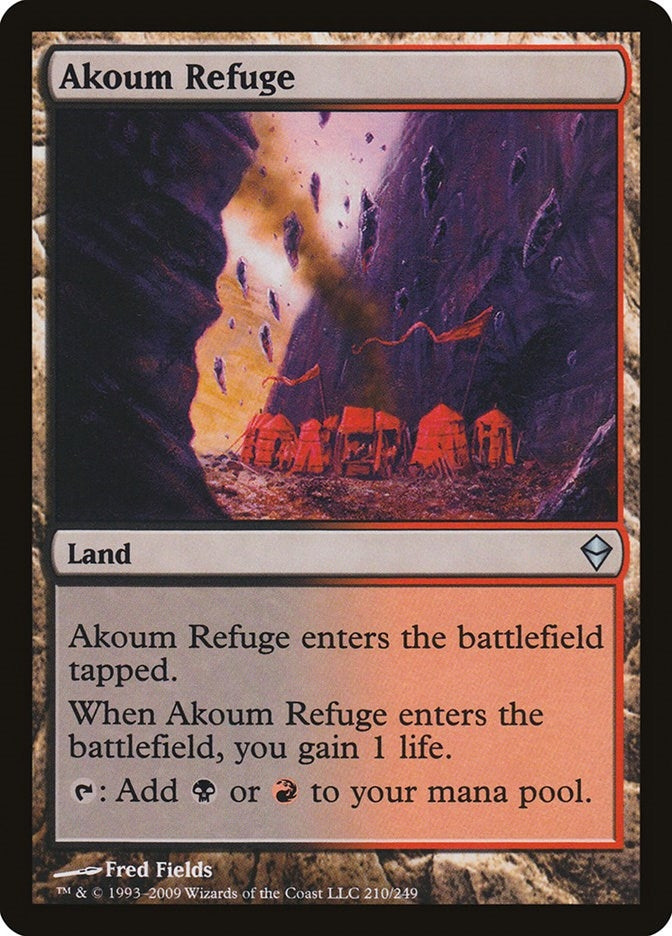 Image for Akoum Refuge (Zendikar) (210) - Magic: The Gathering