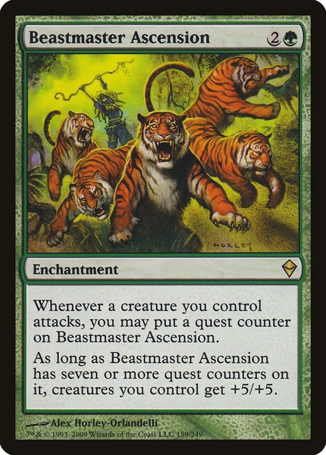 Image for Beastmaster Ascension (Zendikar) (159) - Magic: The Gathering
