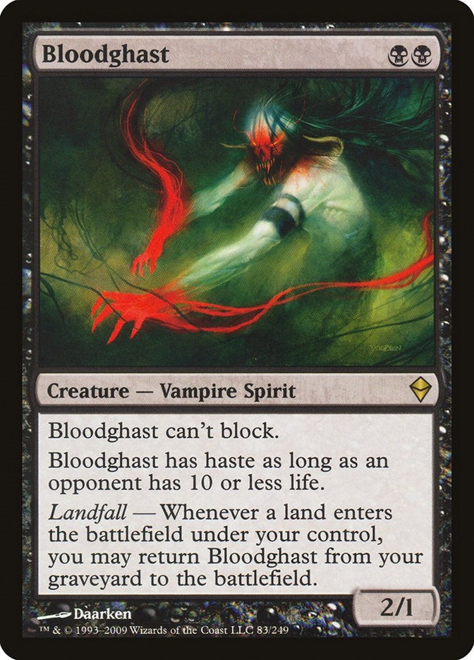 Image for Bloodghast (Zendikar) (83) - Magic: The Gathering