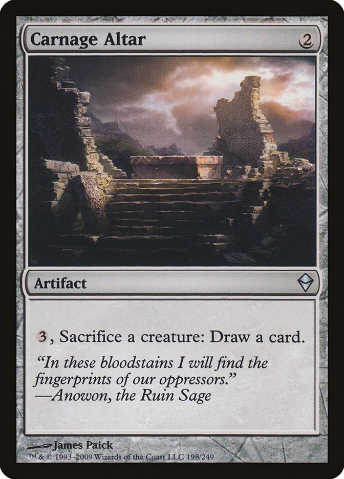 Image for Carnage Altar (Zendikar) (198) - Magic: The Gathering