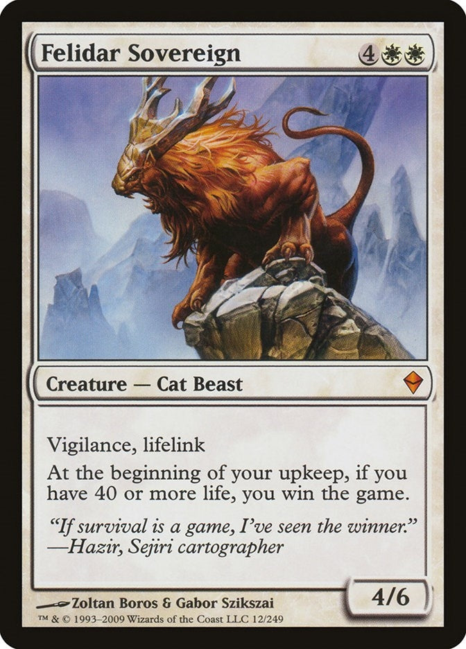 Image for Felidar Sovereign (Zendikar) (12) - Magic: The Gathering