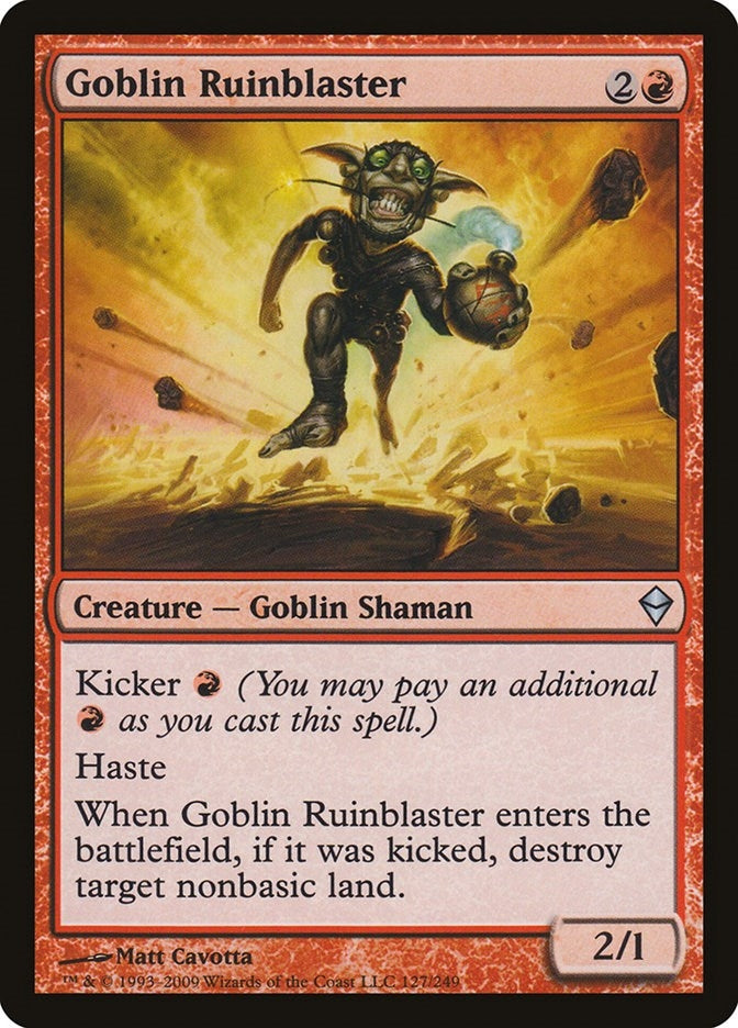 Image for Goblin Ruinblaster (Zendikar) (127) - Magic: The Gathering