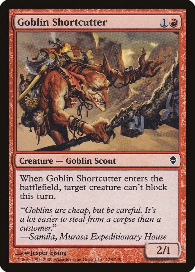 Image for Goblin Shortcutter (Zendikar) (128) - Magic: The Gathering