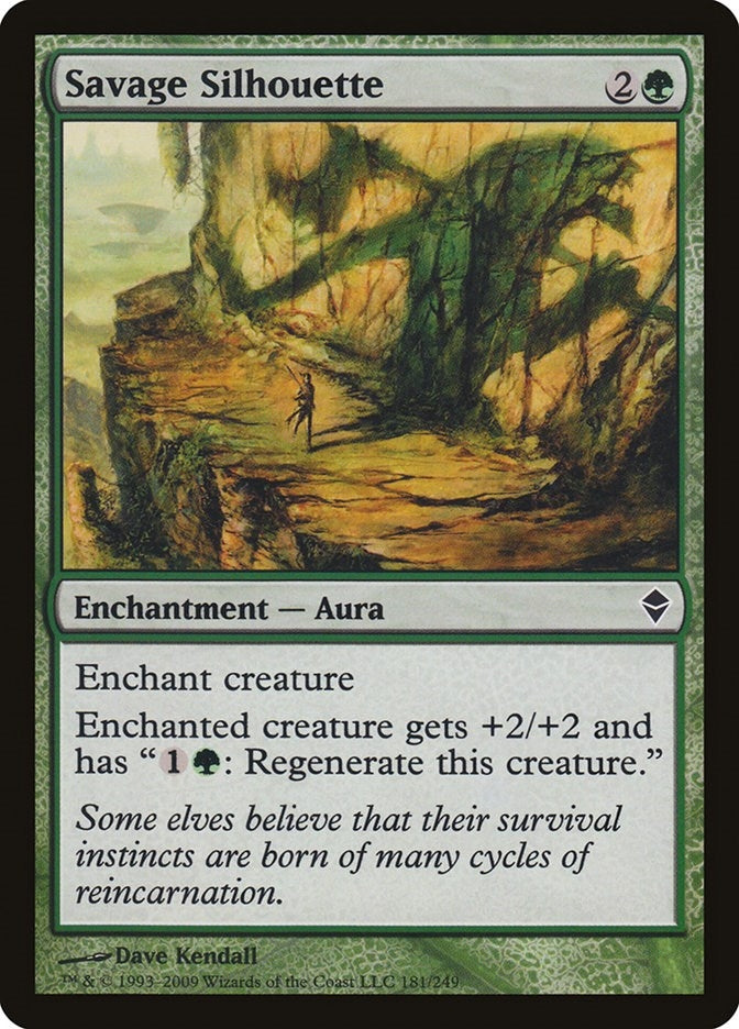 Image for Savage Silhouette (Zendikar) (181) - Magic: The Gathering