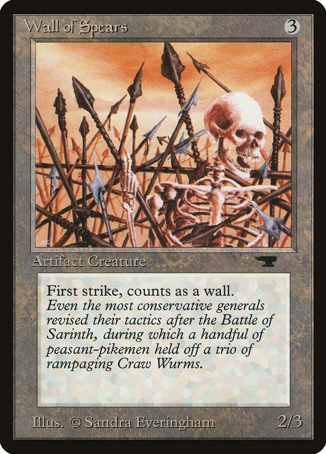 Image for Wall of Spears (Antiquities) - Magic: The Gathering