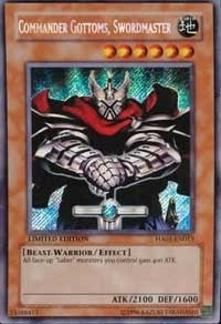 Image for Commander Gottoms, Swordmaster (Hidden Arsenal) (HA01-EN013) - YuGiOh