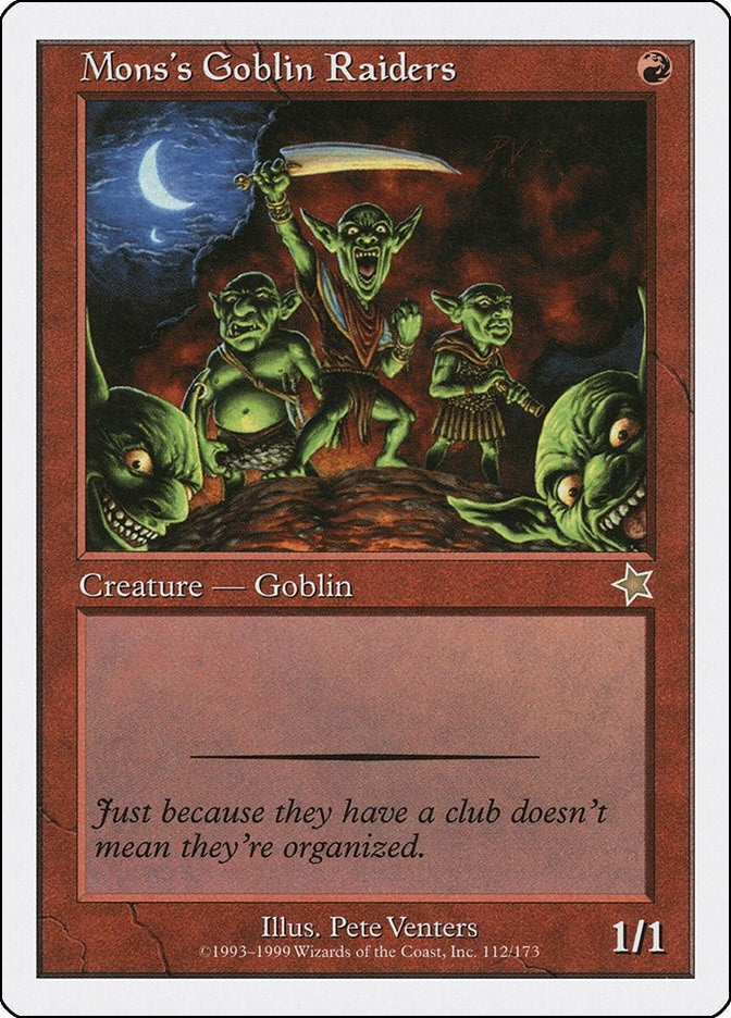 Image for Mons's Goblin Raiders (Starter 1999) (112) - Magic: The Gathering
