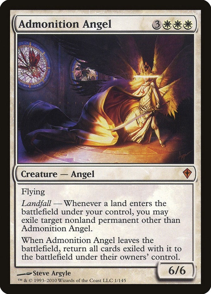 Image for Admonition Angel (Worldwake) (1) - Magic: The Gathering