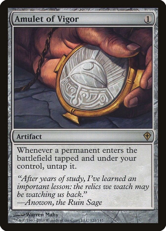 Image for Amulet of Vigor (Worldwake) (121) - Magic: The Gathering
