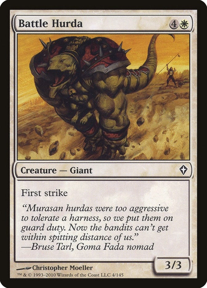 Image for Battle Hurda (Worldwake) (4) - Magic: The Gathering