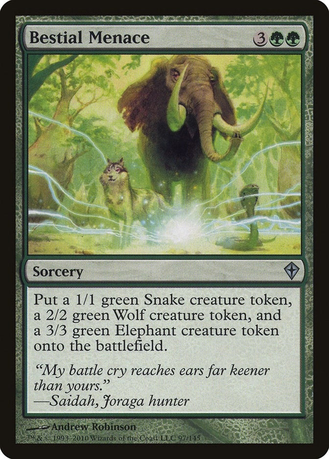Image for Bestial Menace (Worldwake) (97) - Magic: The Gathering