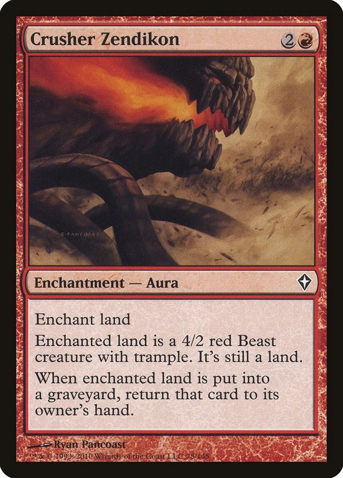 Image for Crusher Zendikon (Worldwake) (78) - Magic: The Gathering