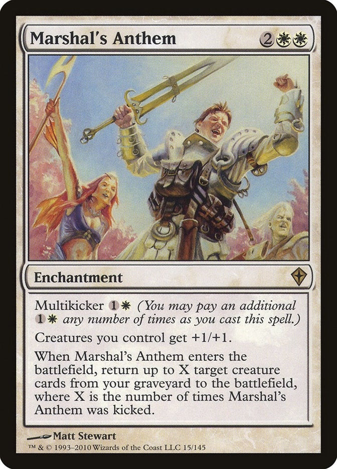 Image for Marshal's Anthem (Worldwake) (15) - Magic: The Gathering