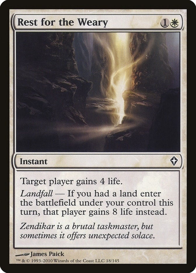 Image for Rest for the Weary (Worldwake) (18) - Magic: The Gathering