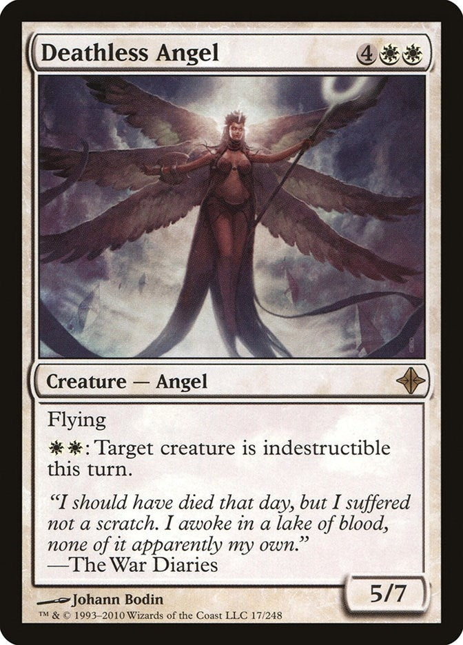 Image for Deathless Angel (Rise of the Eldrazi) (17) - Magic: The Gathering