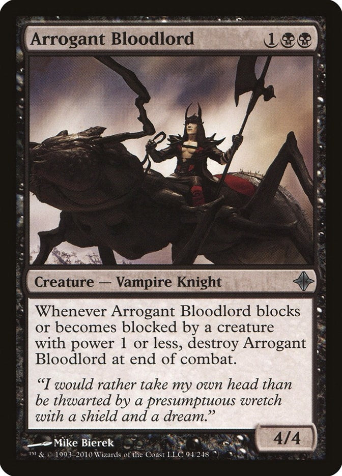Image for Arrogant Bloodlord (Rise of the Eldrazi) (94) - Magic: The Gathering