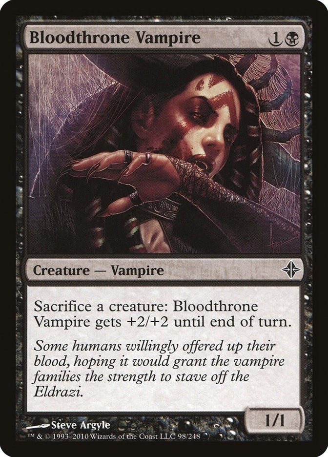 Image for Bloodthrone Vampire (Rise of the Eldrazi) (98) - Magic: The Gathering