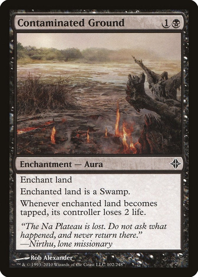 Image for Contaminated Ground (Rise of the Eldrazi) (102) - Magic: The Gathering