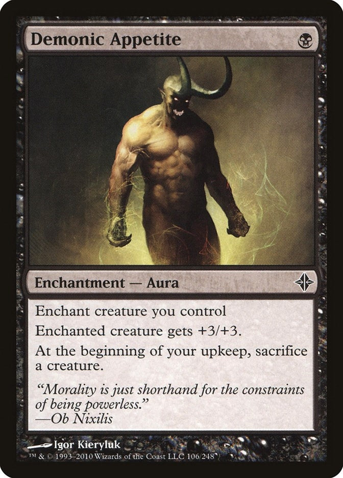 Image for Demonic Appetite (Rise of the Eldrazi) (106) - Magic: The Gathering