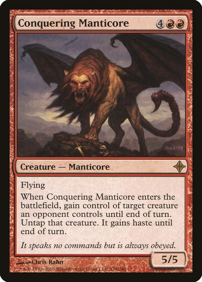 Image for Conquering Manticore (Rise of the Eldrazi) (139) - Magic: The Gathering