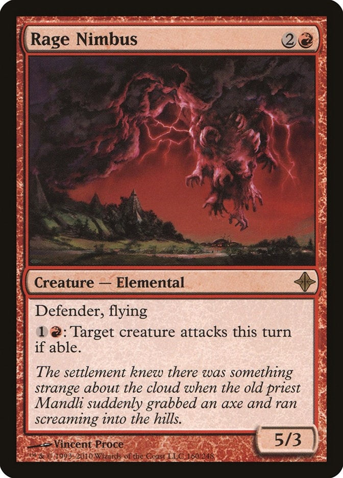 Image for Rage Nimbus (Rise of the Eldrazi) (160) - Magic: The Gathering