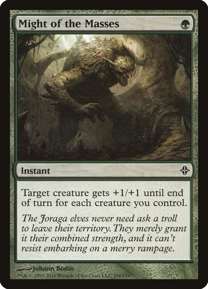 Image for Might of the Masses (Rise of the Eldrazi) (196) - Magic: The Gathering