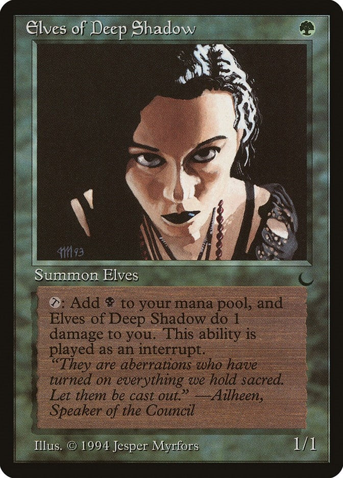 Image for Elves of Deep Shadow (The Dark) - Magic: The Gathering