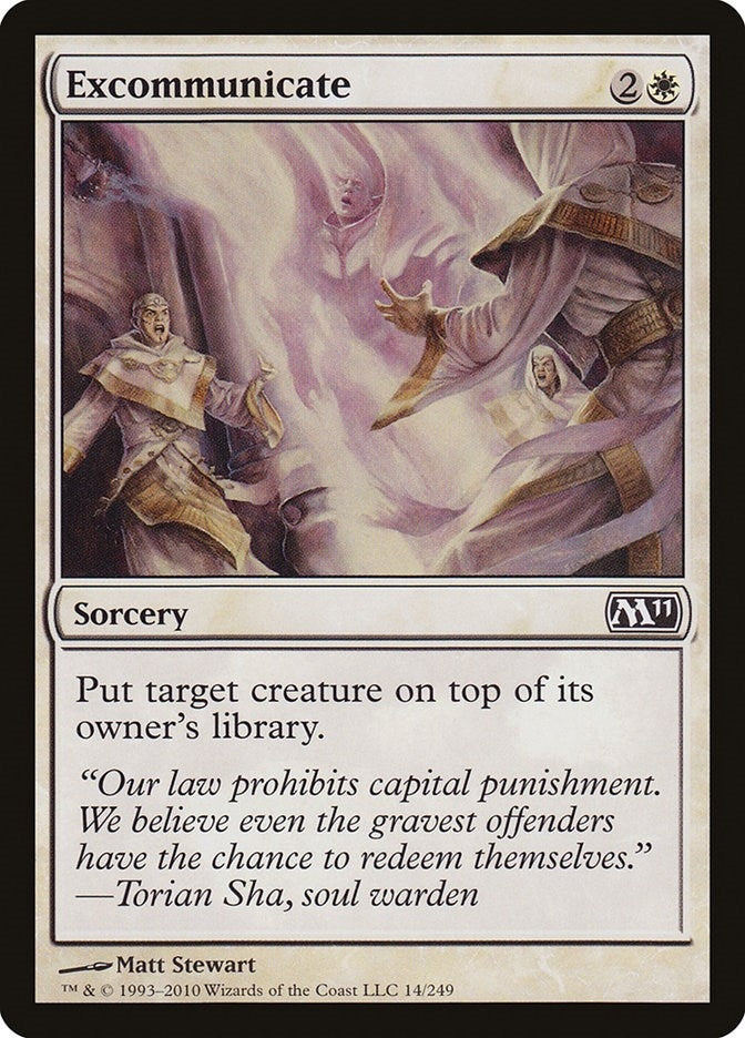 Image for Excommunicate (Magic 2011 (M11)) (14) - Magic: The Gathering