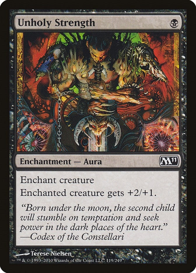 Image for Unholy Strength (Magic 2011 (M11)) (119) - Magic: The Gathering