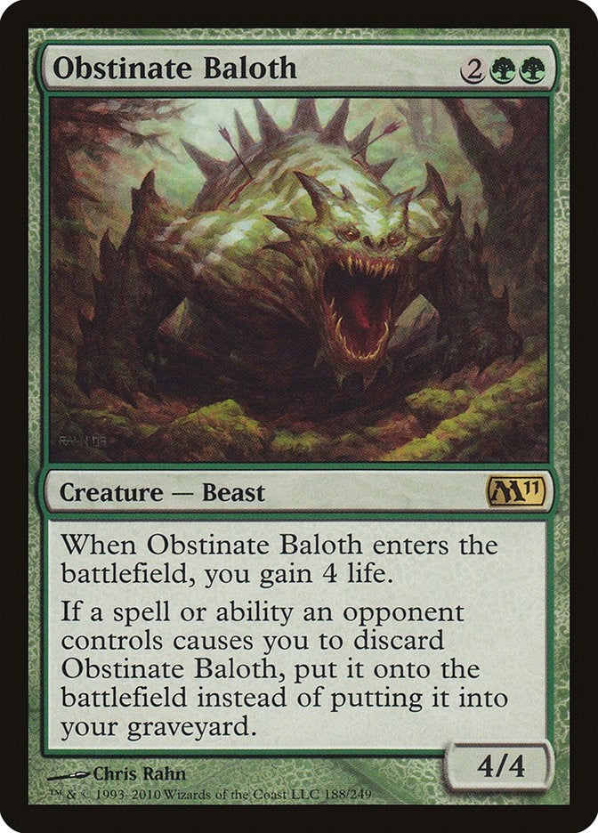 Image for Obstinate Baloth (Magic 2011 (M11)) (188) - Magic: The Gathering