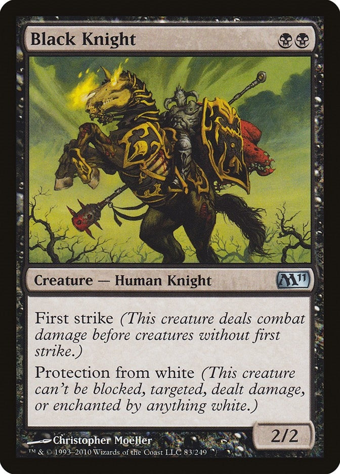 Image for Black Knight (Magic 2011 (M11)) (83) - Magic: The Gathering